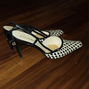 Prada Woven Slingbacks Authentic